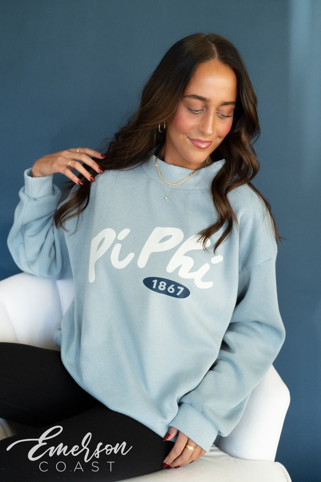 Pi Phi Aspen Mock Neck Sweatshirt