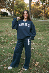 Emerson Coast Letterman Vneck & Pants Set