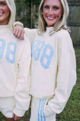 Tri Delta Vintage Varsity Mockneck