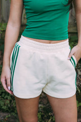 Vintage Varsity Green Stripe Shorts