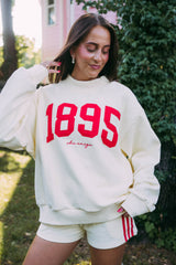 Chi O Vintage Varsity Mockneck
