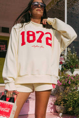 Alpha Phi Vintage Varsity Mockneck