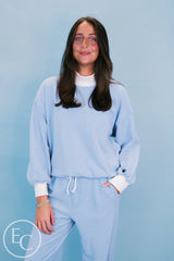 Emerson Coast Blue/White Striped Mockneck and Pants Set