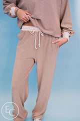 Emerson Coast Tan/Cream Striped Mockneck and Pants Set