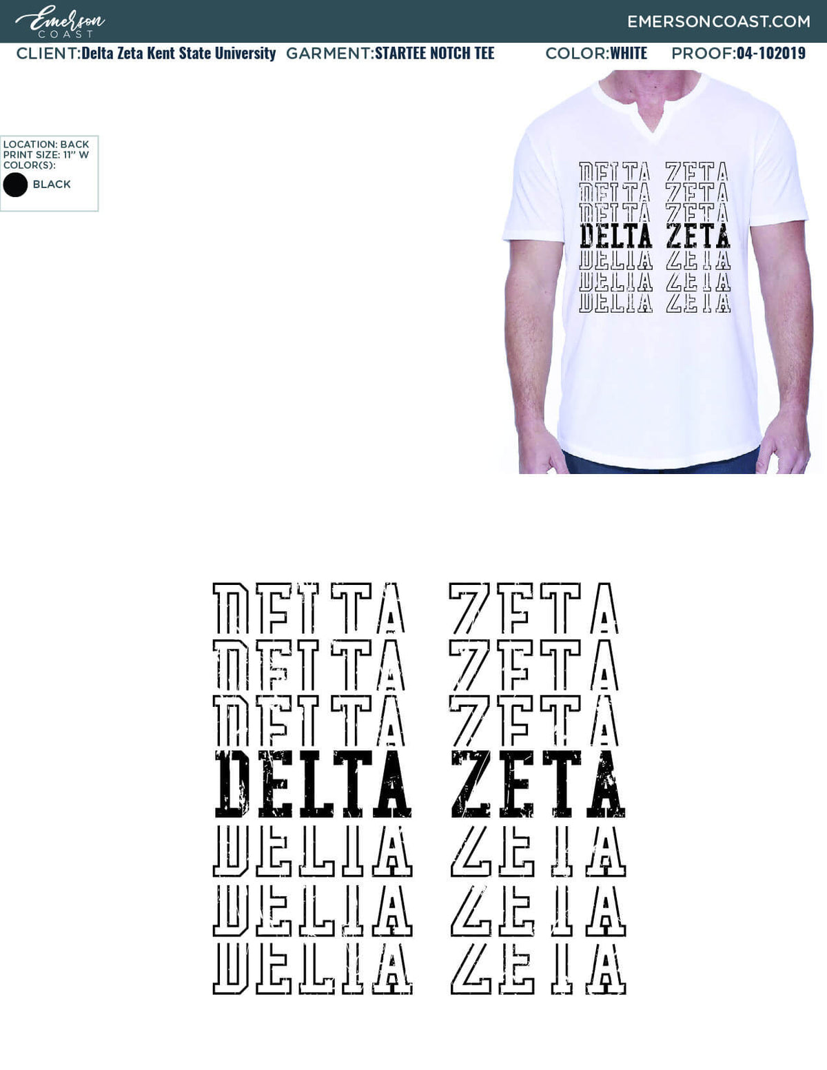 04-102019 Delta Zeta Kent State University Short Sleeve 2019-01