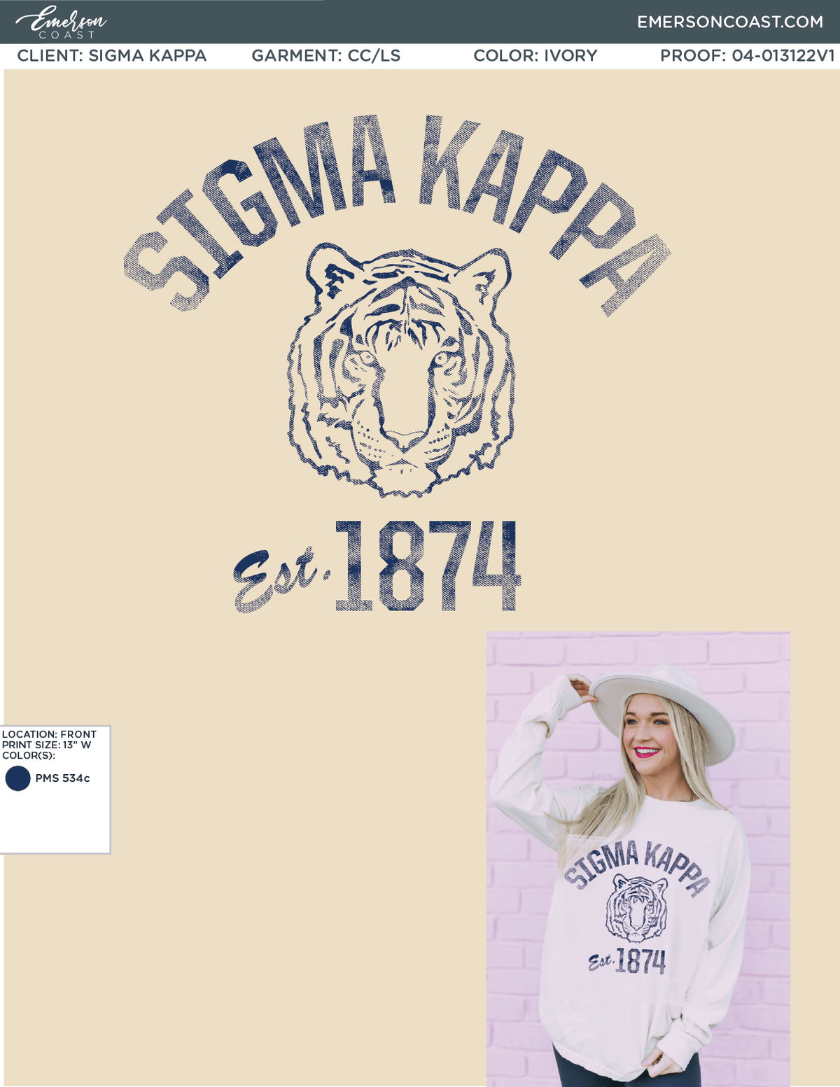 04-013122 Sigma Kappa Northwest Missouri State University Long Sleeve 2022-01
