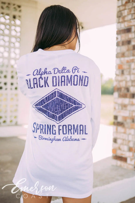Alpha Delta Pi Black Diamond Formal Long Sleeve
