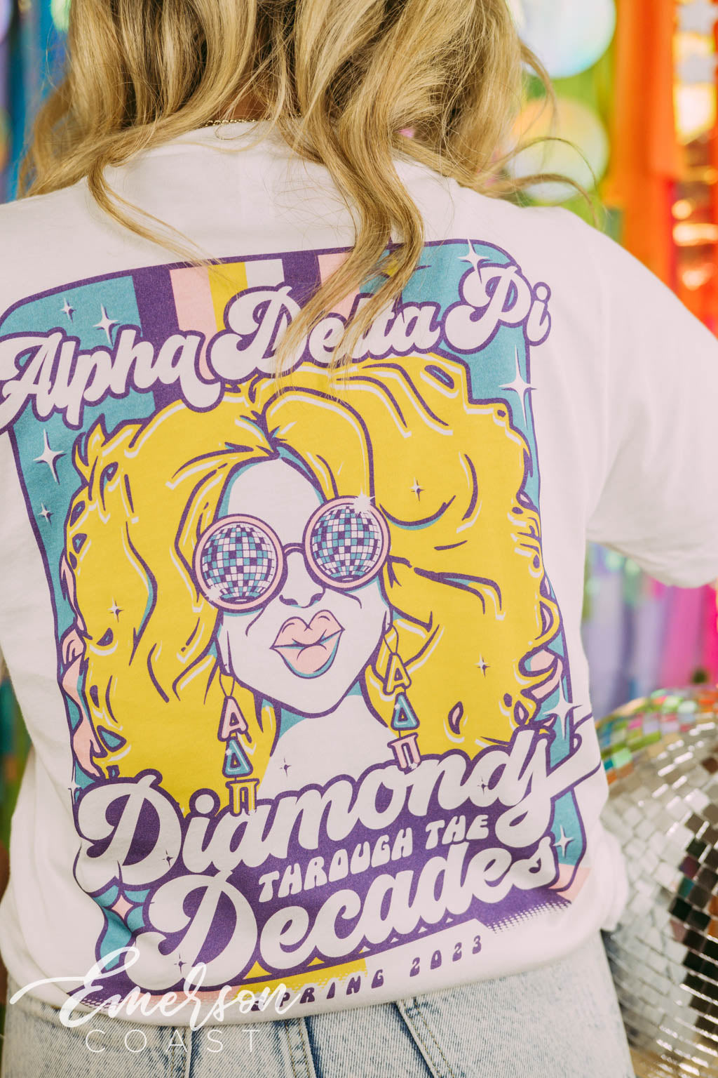 Adpi Store ADPi Diamonds Through the Decades Tshirt - Emerson Coast