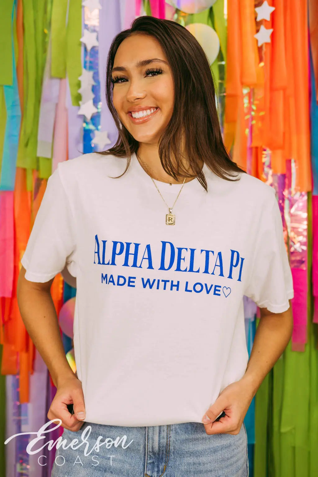 Alpha Delta Pi Made With Love Tshirt