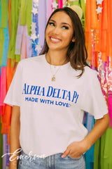 Alpha Delta Pi Made With Love Tshirt