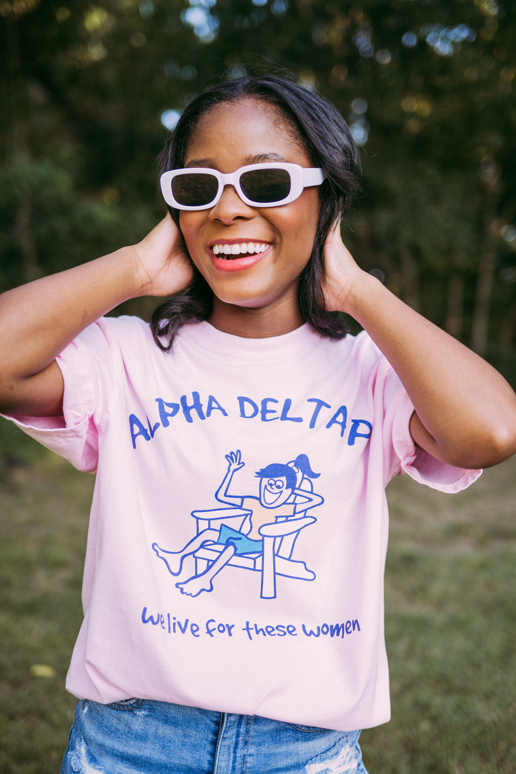 ADPi We Live for These Women Tee