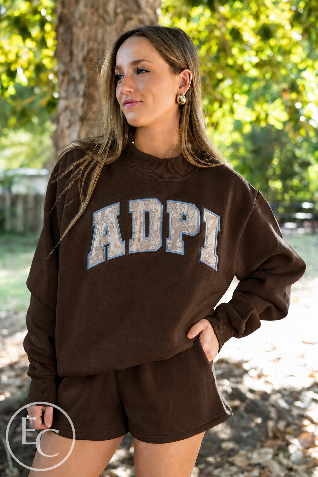 Alpha Delta Pi Chocolate Camo PR Mockneck Set