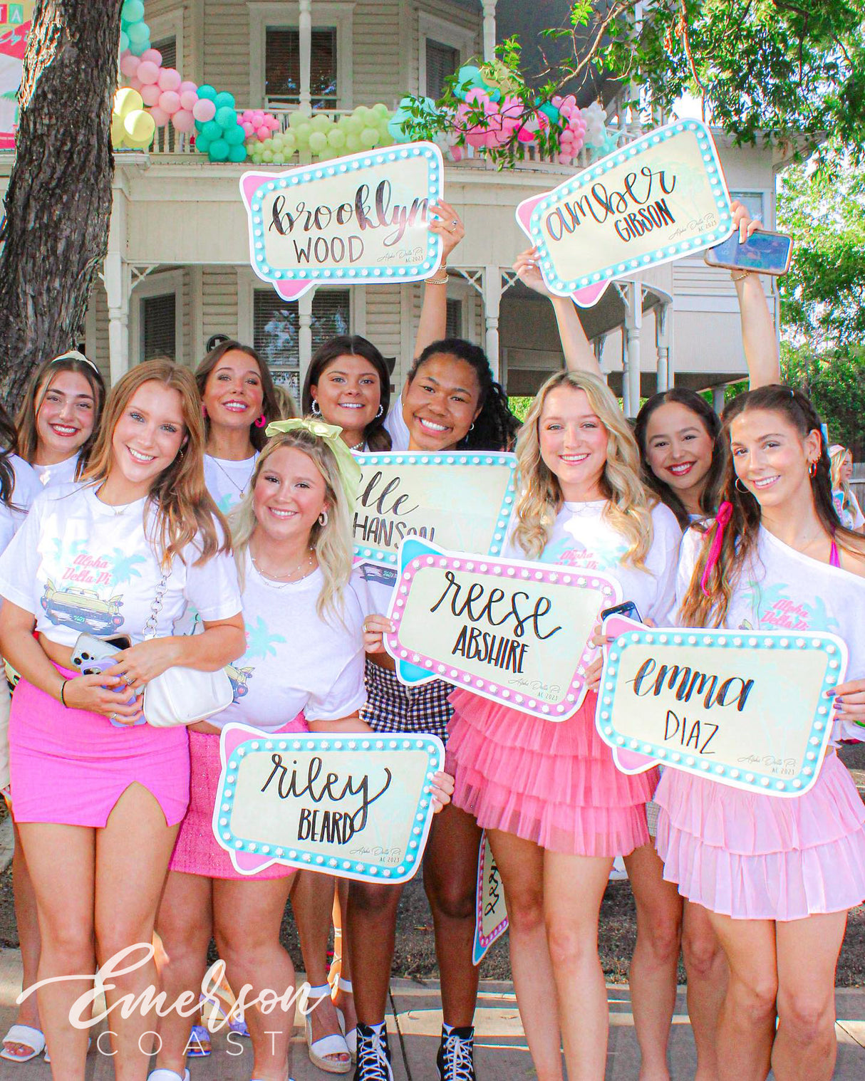 Alpha Delta Pi in Paradise Bid Day Tee