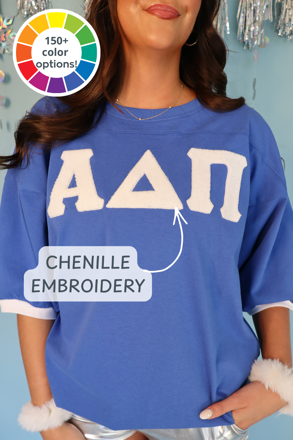 Emerson Coast Signature Chenille Greek Letter Jersey