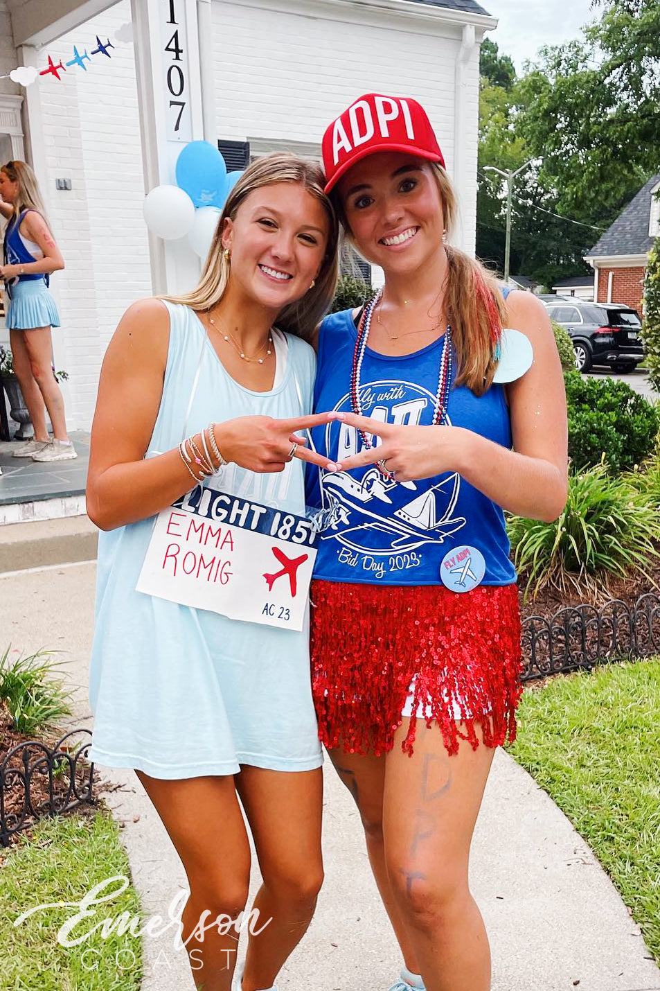 ADPi Fly First and Finest Bid Day Tank