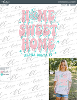 Alpha Delta Pi Home Sweet Home Bid Day Tee