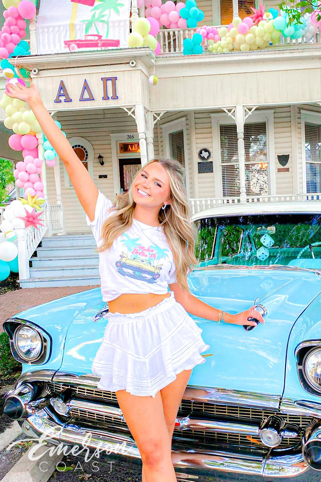 Alpha Delta Pi in Paradise Bid Day Tee