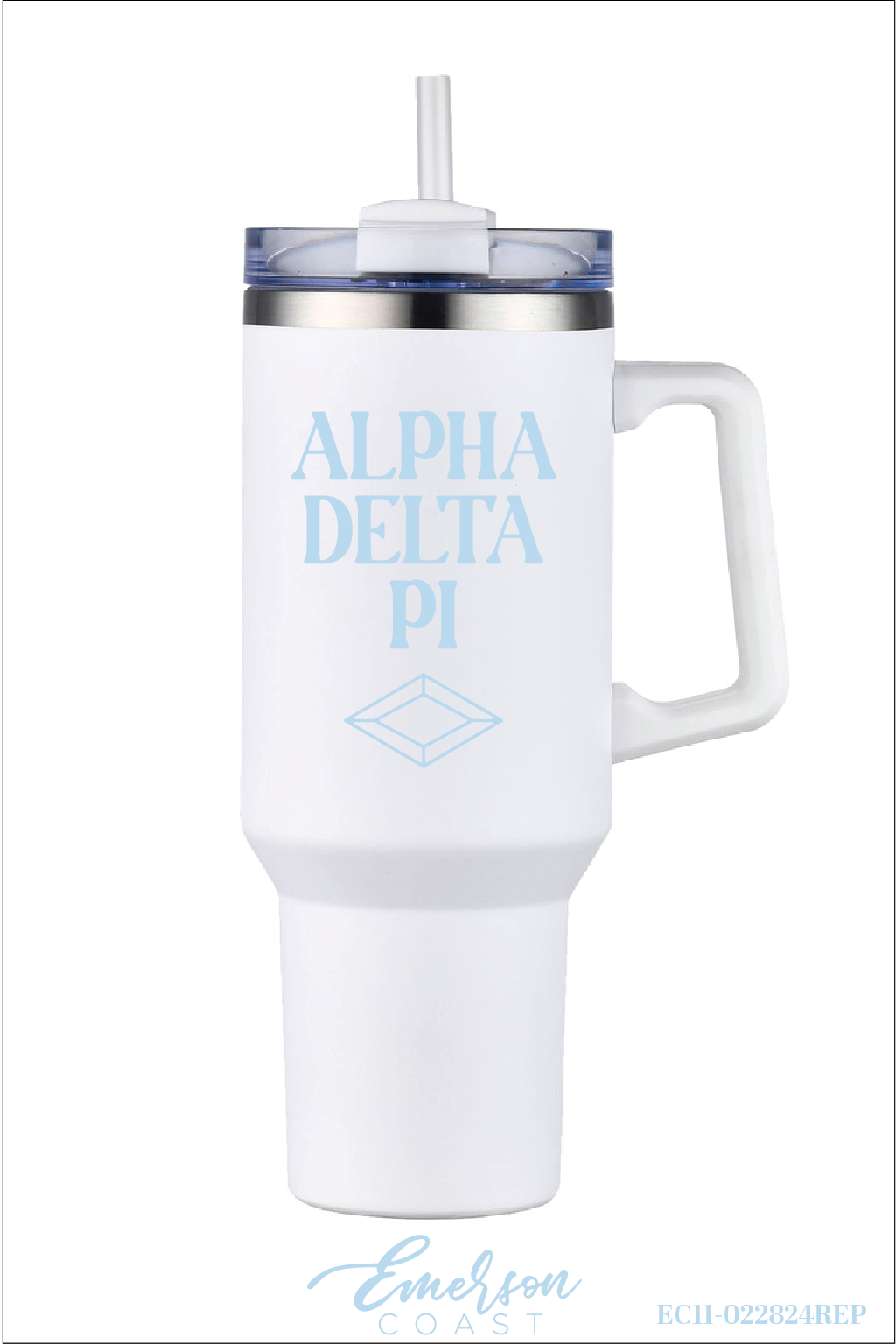 Alpha Delta Pi White Water Bottle