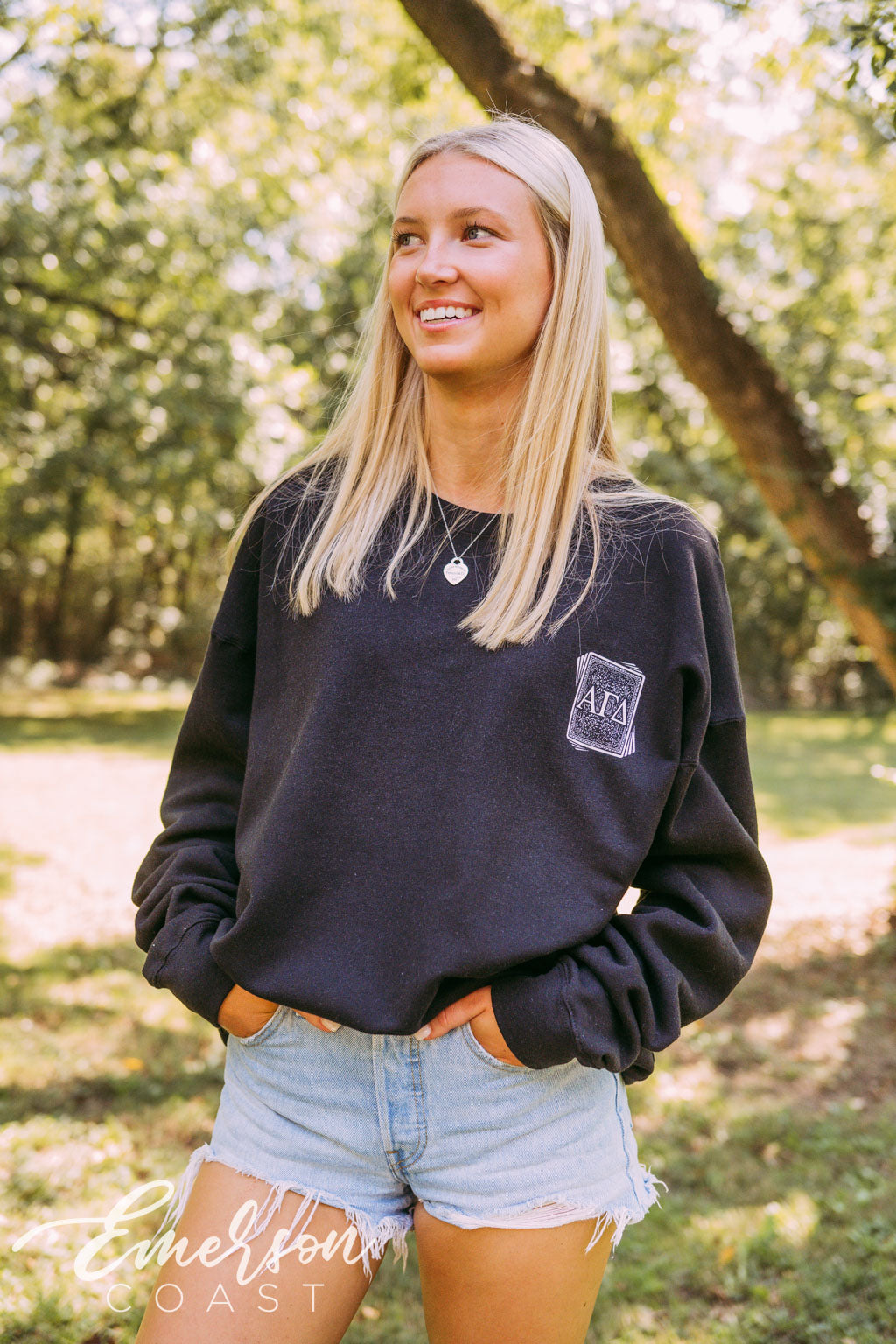 Alpha Gamma Delta Fighting Hunger Poker Longsleeve