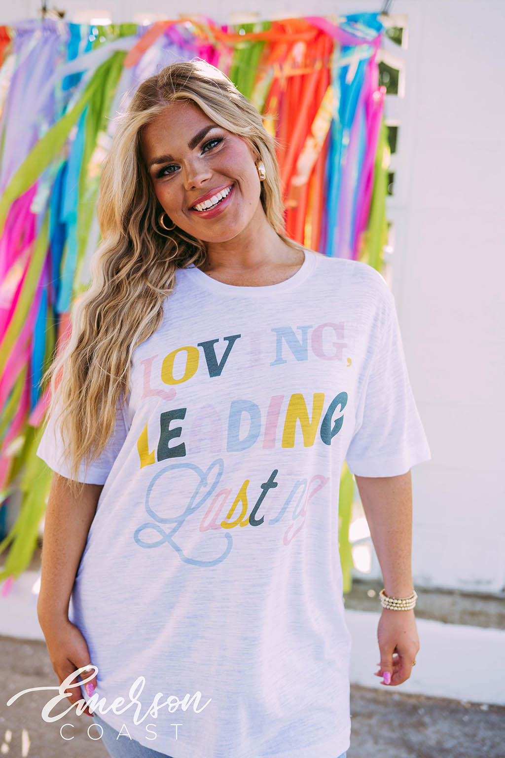 Alpha Gamma Delta Loving Leading Lasting Tshirt