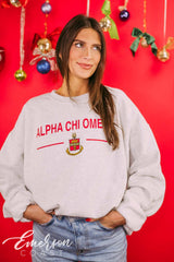 Alpha Chi Omega Crest Crewneck