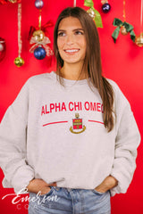 Alpha Chi Omega Crest Crewneck