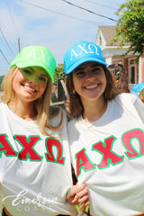 Alpha Chi Omega Recruitment and Bid Day Greek Letter Jersey