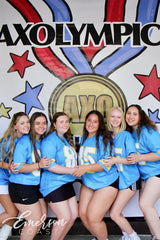 Alpha Chi Omega Blue and Gold Bid Day Football Jerseys