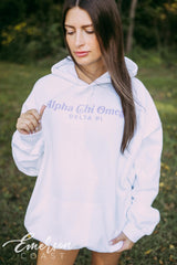 Alpha Chi Omega Love Shouldn't Hurt Hoodie