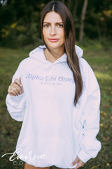 Alpha Chi Omega Love Shouldn't Hurt Hoodie