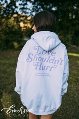 Alpha Chi Omega Love Shouldn't Hurt Hoodie