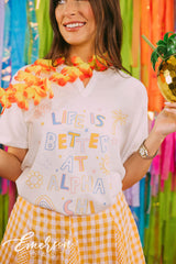 Alpha Chi Omega Paradise Bid Day Notch Tee