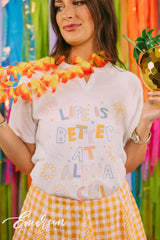 Alpha Chi Omega Paradise Bid Day Notch Tee