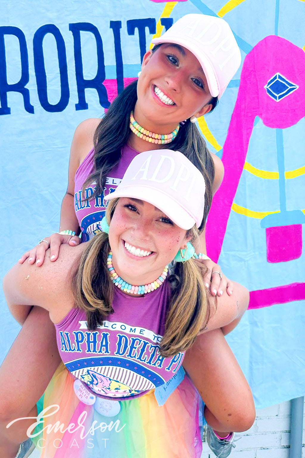 Alpha Delta Pi East Carolina University Admit One Ticket Bid Day Tee