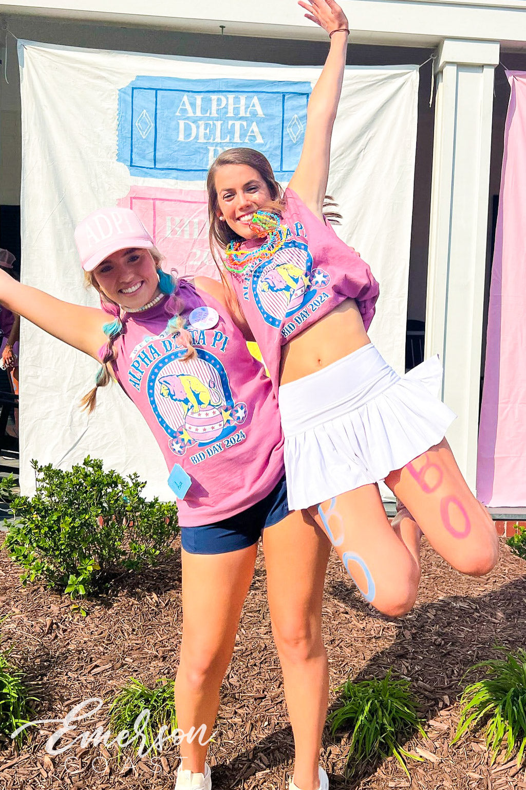 Alpha Delta Pi East Carolina University Admit One Ticket Bid Day Tee