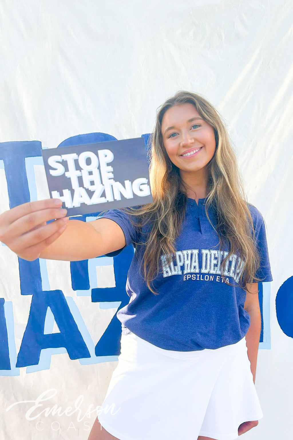 Alpha Delta Pi Mississippi State University Blue Recruitment Henley