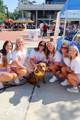 Alpha Delta Pi East Tennessee State University Recruitment Colorful Notch Tee