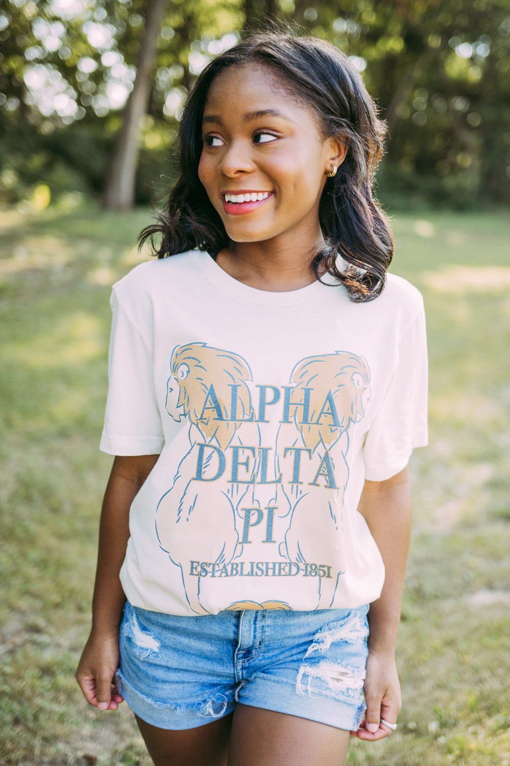 ADPi Two Lions Tee