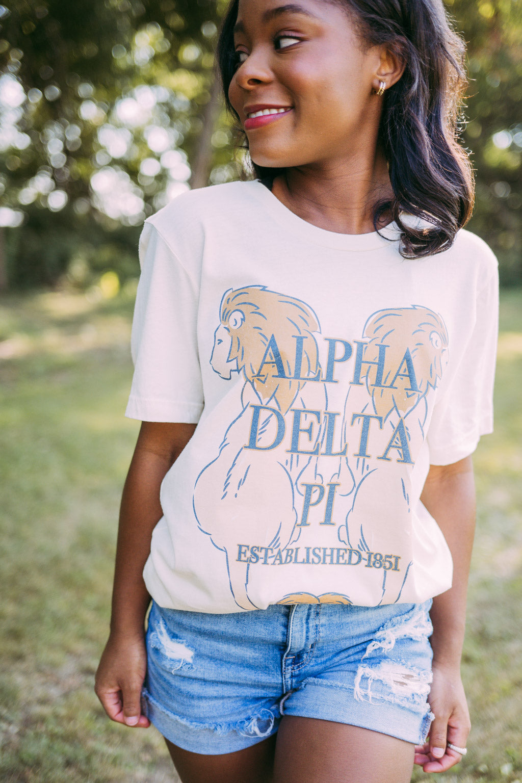ADPi Two Lions Tee