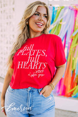 Alpha Gamma Delta Full Plates Full Hearts XOXO Tee