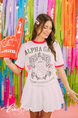 Alpha Gamma Delta Ivy League Bid Day Colorblock Ringer