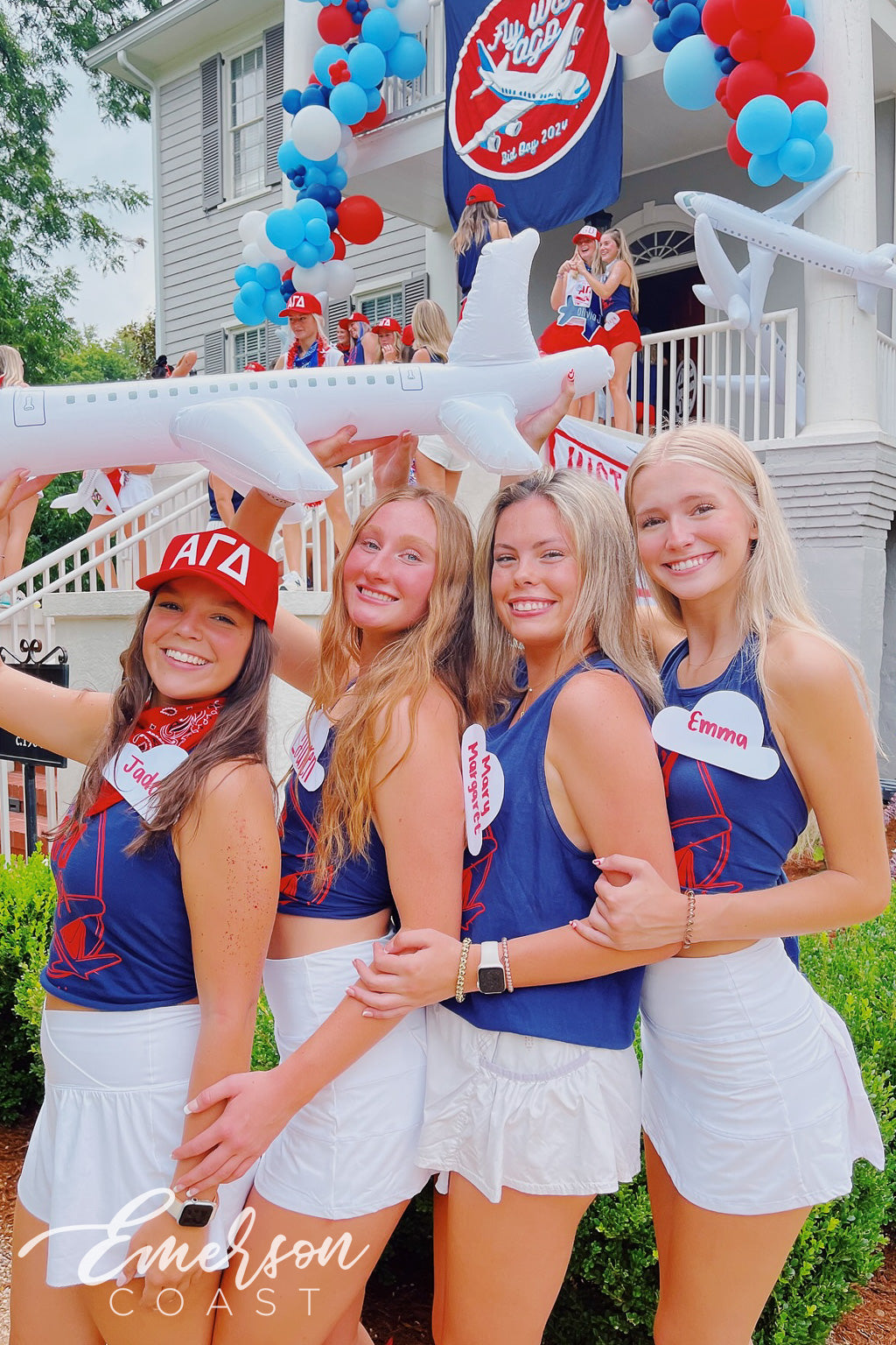 Alpha Gamma Delta Georgia College and State University Fly With AGD Bid Day Tank