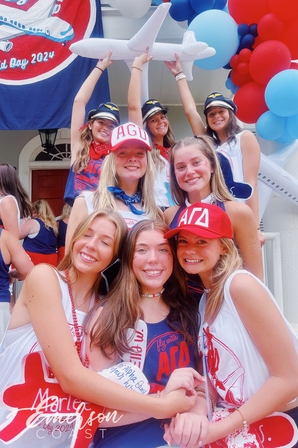 Alpha Gamma Delta Georgia College and State University Fly With AGD Bid Day Tank