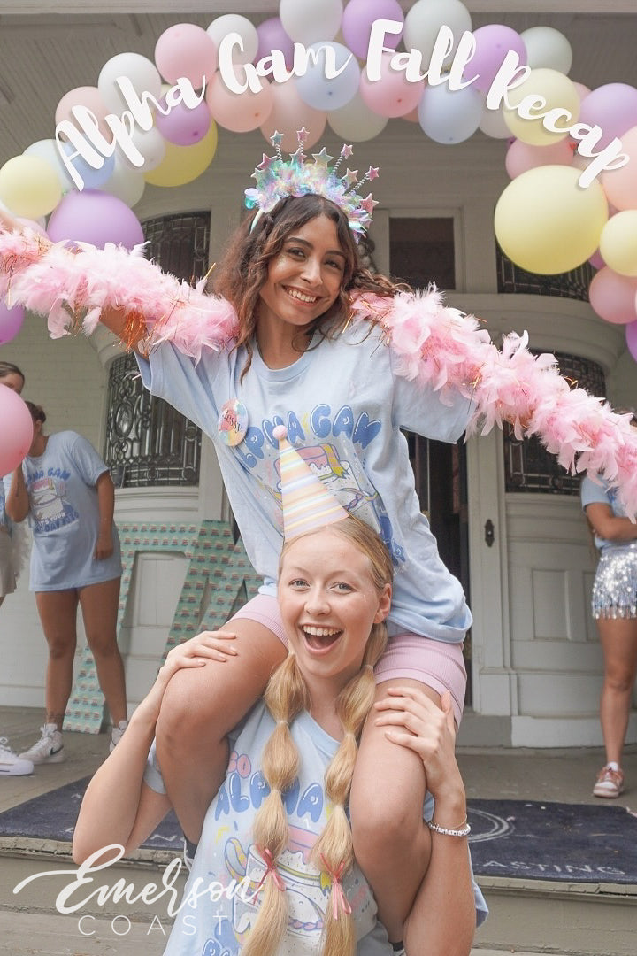Alpha Gamma Delta Illinois Wesleyan University Birthday Bid Day Tee