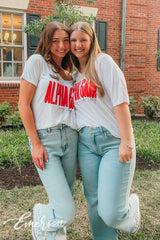 Alpha Gamma Delta University of Kentucky Recruitment Slouchy Vneck Tee