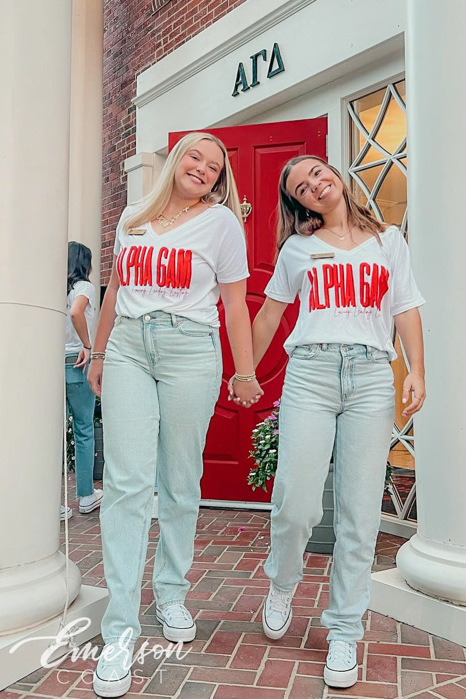 Alpha Gamma Delta University of Kentucky Recruitment Slouchy Vneck Tee