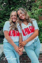 Alpha Gamma Delta University of Kentucky Recruitment Slouchy Vneck Tee