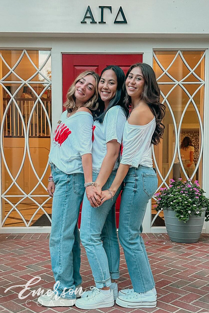 Alpha Gamma Delta University of Kentucky Recruitment Slouchy Vneck Tee