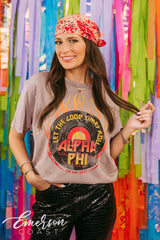 Alpha Phi Let The Good Times Roll Bid Day Tshirt