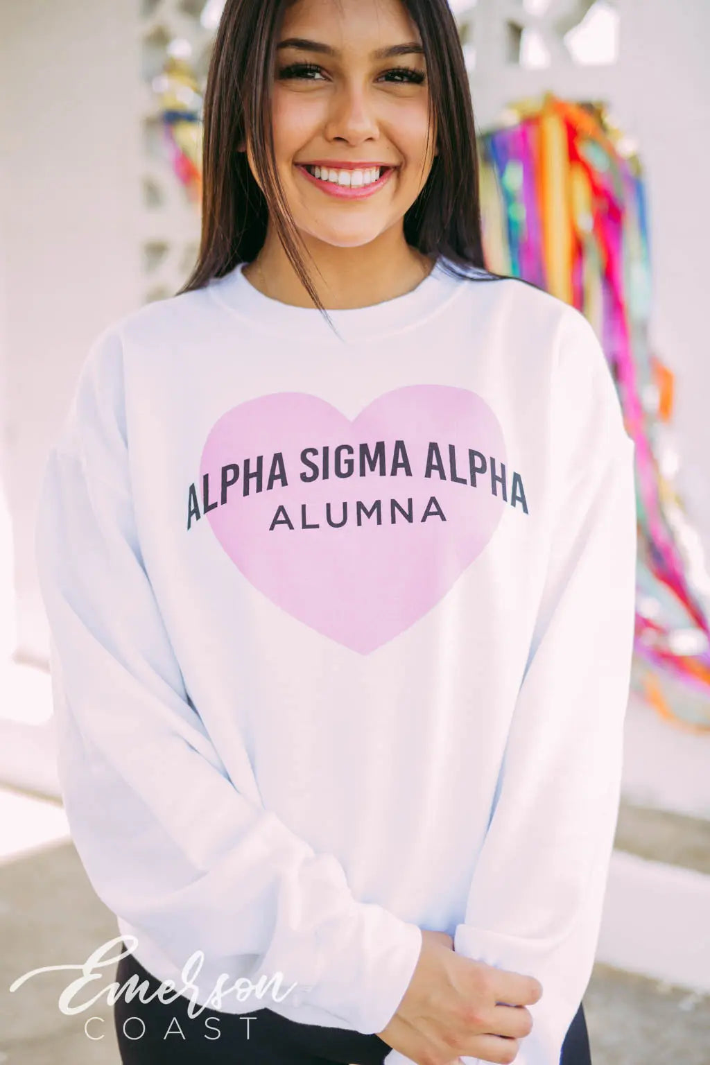 Alpha Sigma Alpha Alumna Heart Sweatshirt
